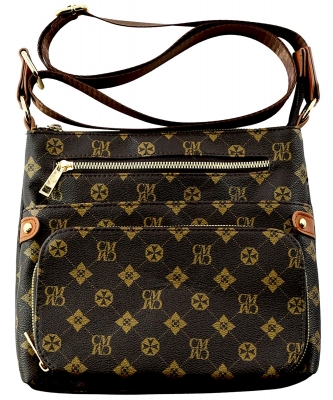 Monogram Crossbody Bag  CM2462 BROWN